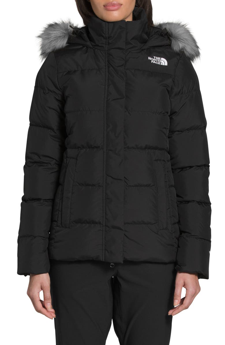 The North Face Gotham Water Repellent 550 Fill Power Down Jacket, Main, color, 