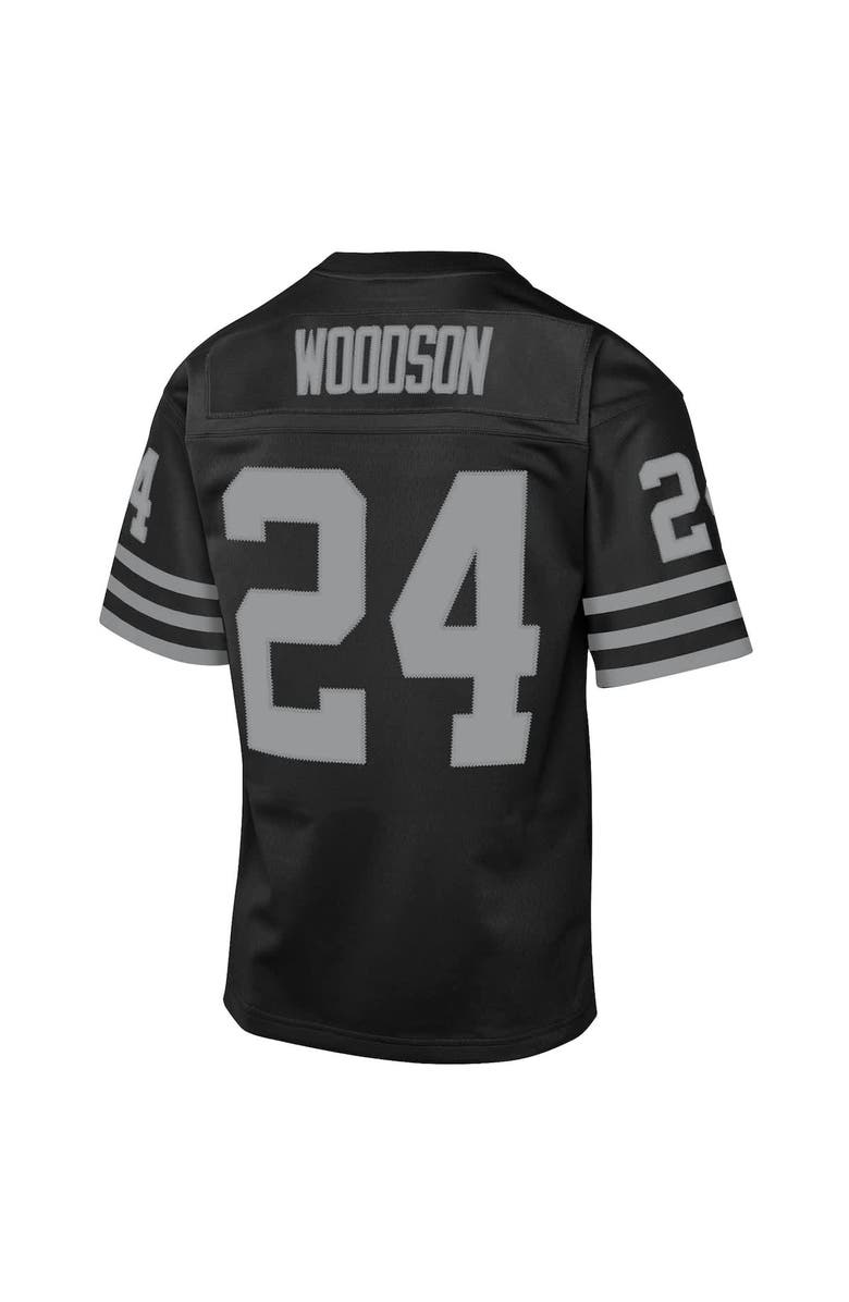 Mitchell & Ness Youth Mitchell & Ness Charles Woodson Black Las Vegas Raiders 1998 Throwback Fashion Jersey, Alternate, color, Black