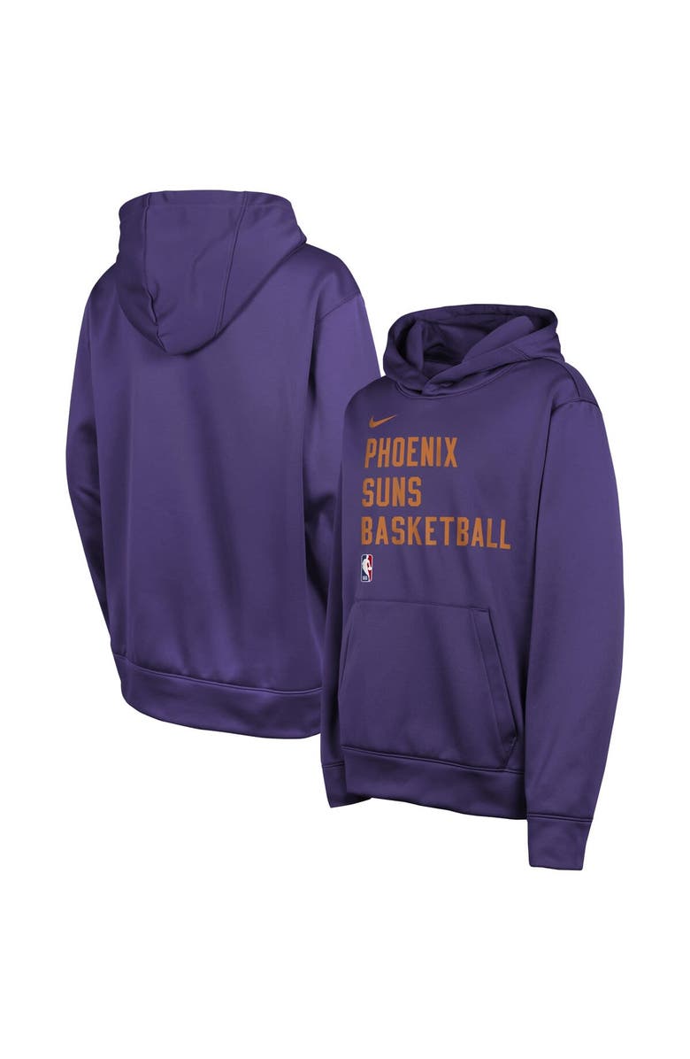 Nike Youth Nike Purple Phoenix Suns Spotlight Performance Pullover Hoodie, Main, color, Purple