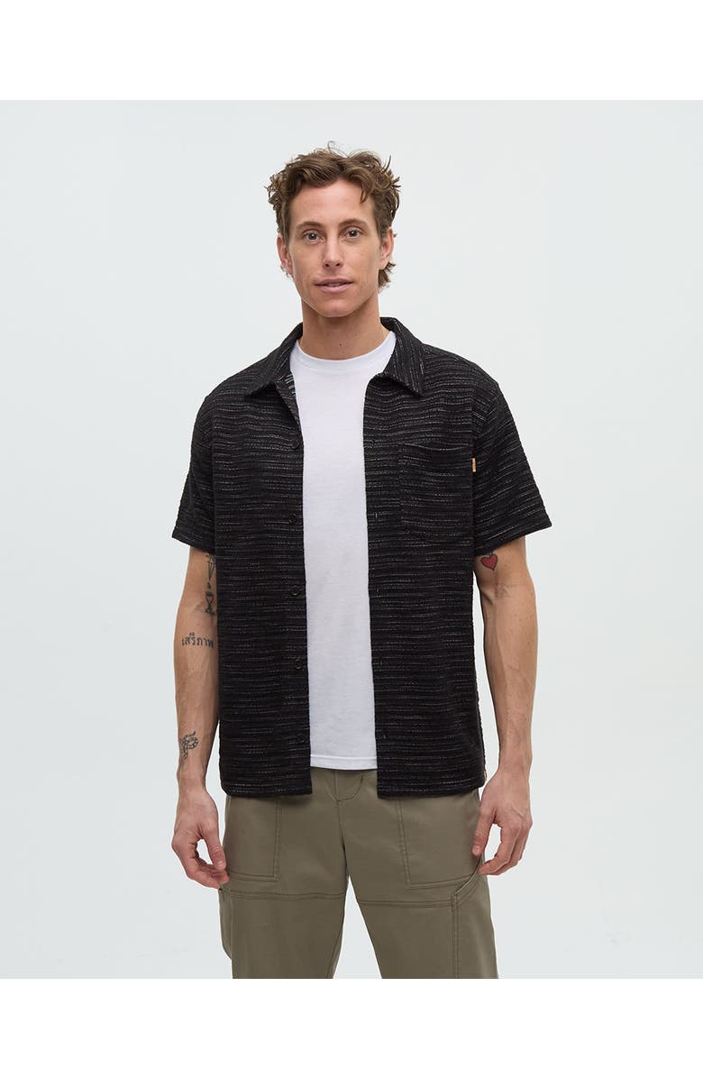 tentree Copeland Shirt, Main, color, Meteorite Black Flash Stripe