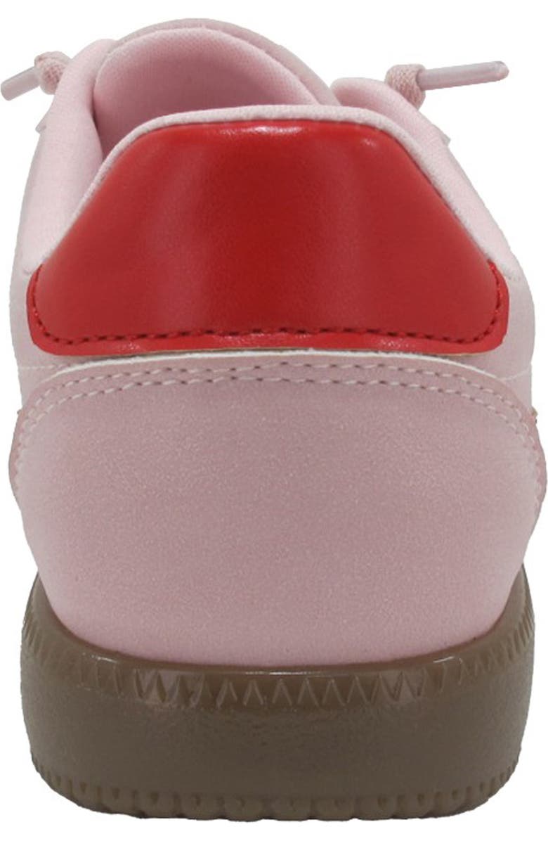 JELLYPOP Kids' Mochika Low Top Sneaker, Alternate, color, Lightt Pink / Red