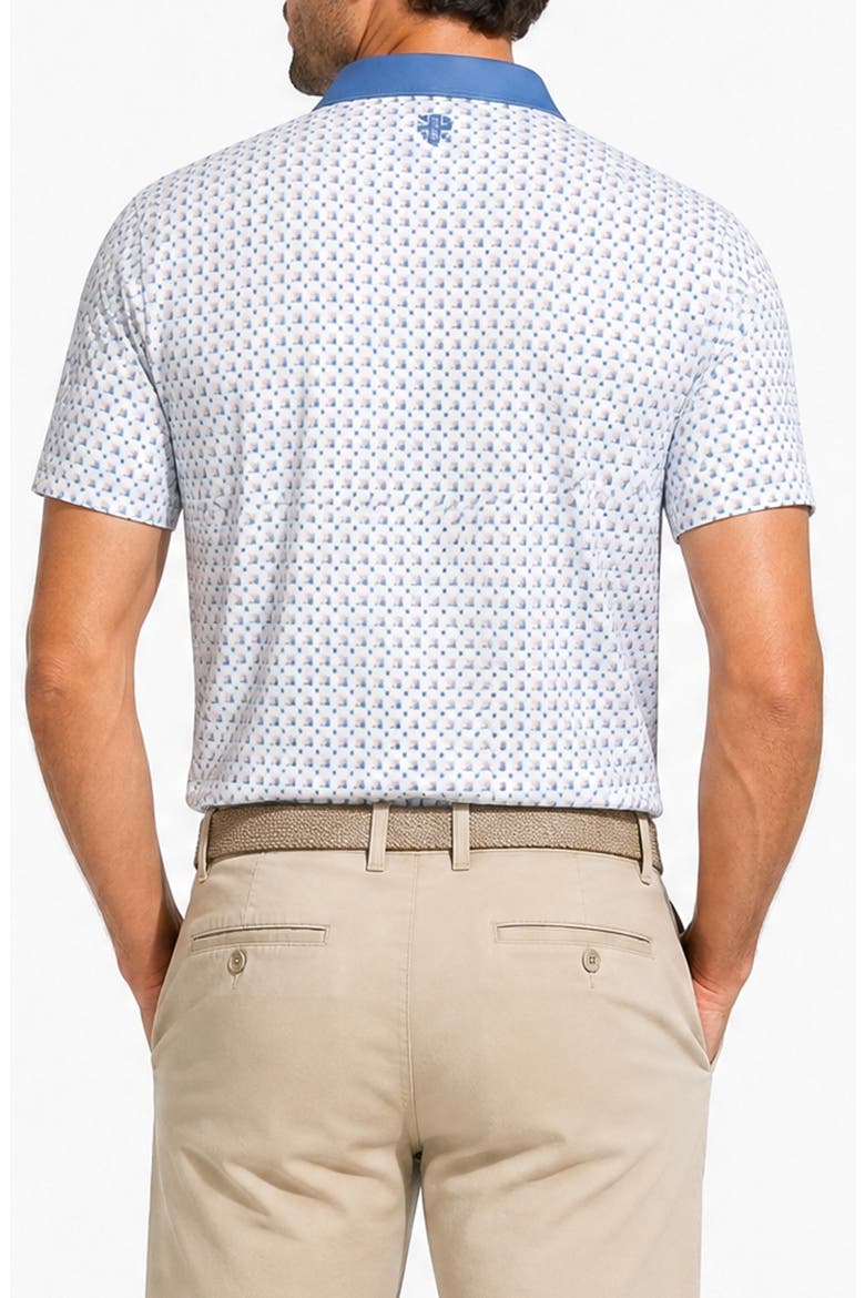 Geo Tech Jersey Golf Polo, Alternate, color, WHITE