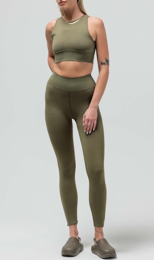 Reformer The Ribbed Legging In Green