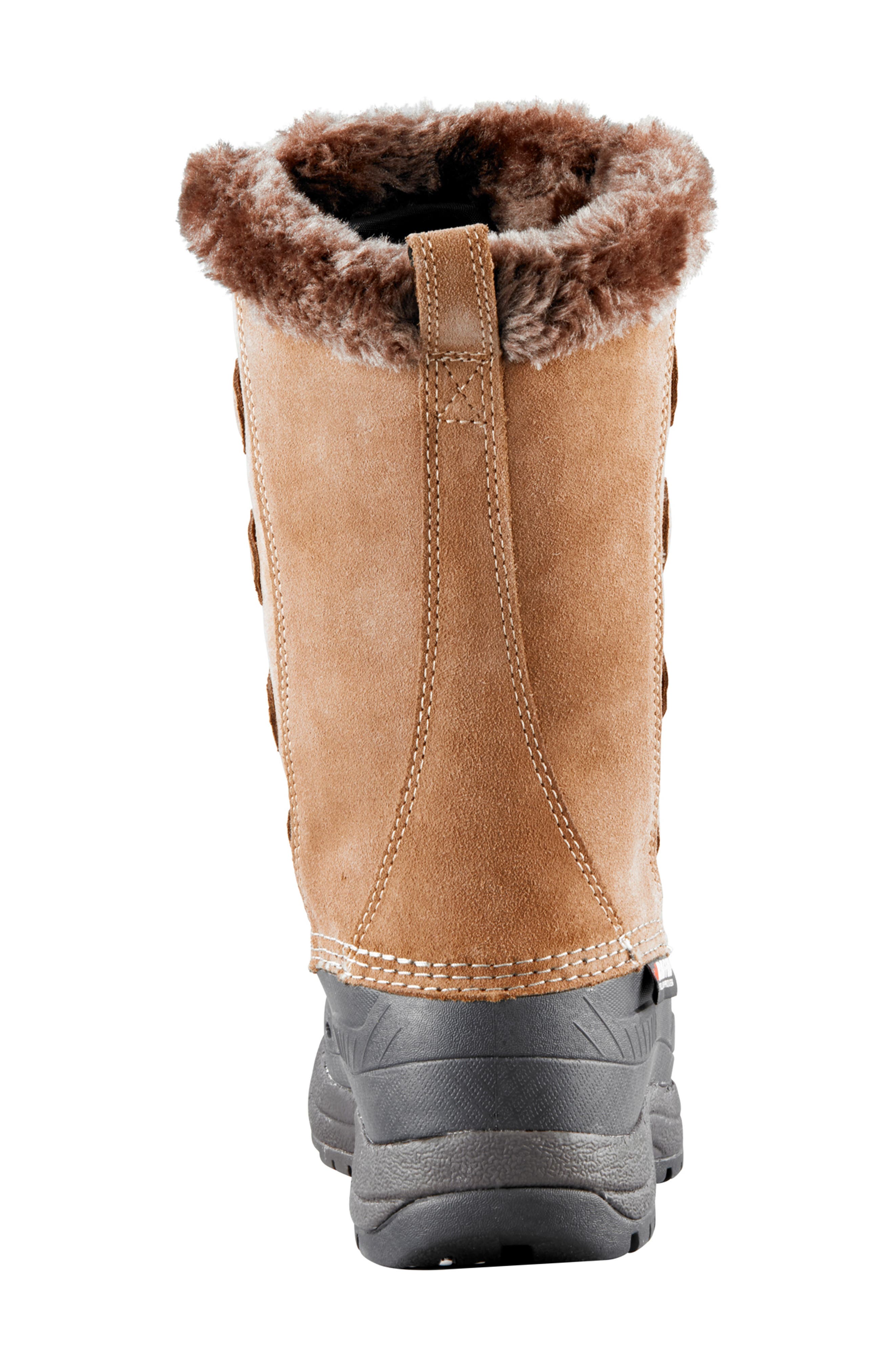 Baffin Chloe Waterproof Winter Boot with Faux Fur Trim, Alternate, color, Taupe-Bg4
