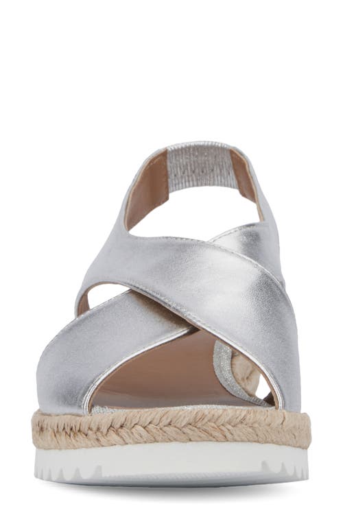 Aquatalia Adelina Crisscross Slingback Sandal In Silver