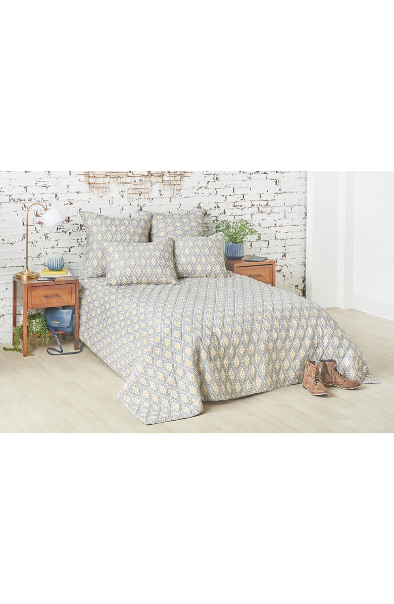 carol & frank Liam Ochre Quilt, Main, color, Grey