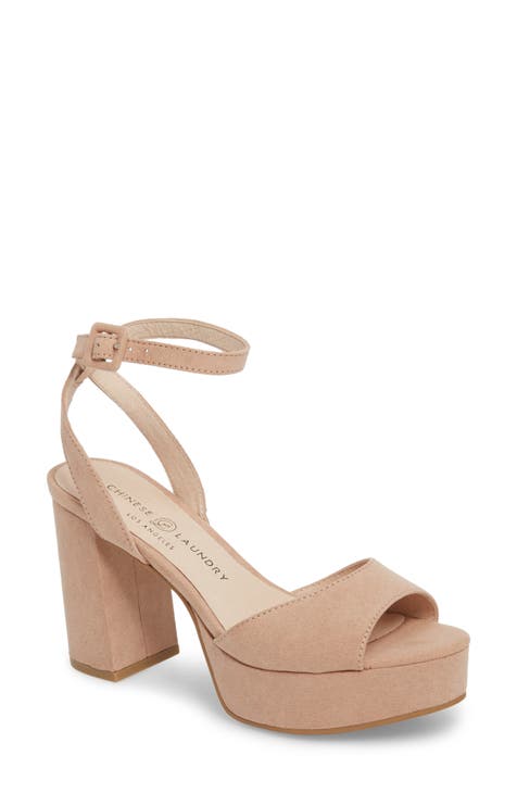 Women s Block Nude Heels Nordstrom