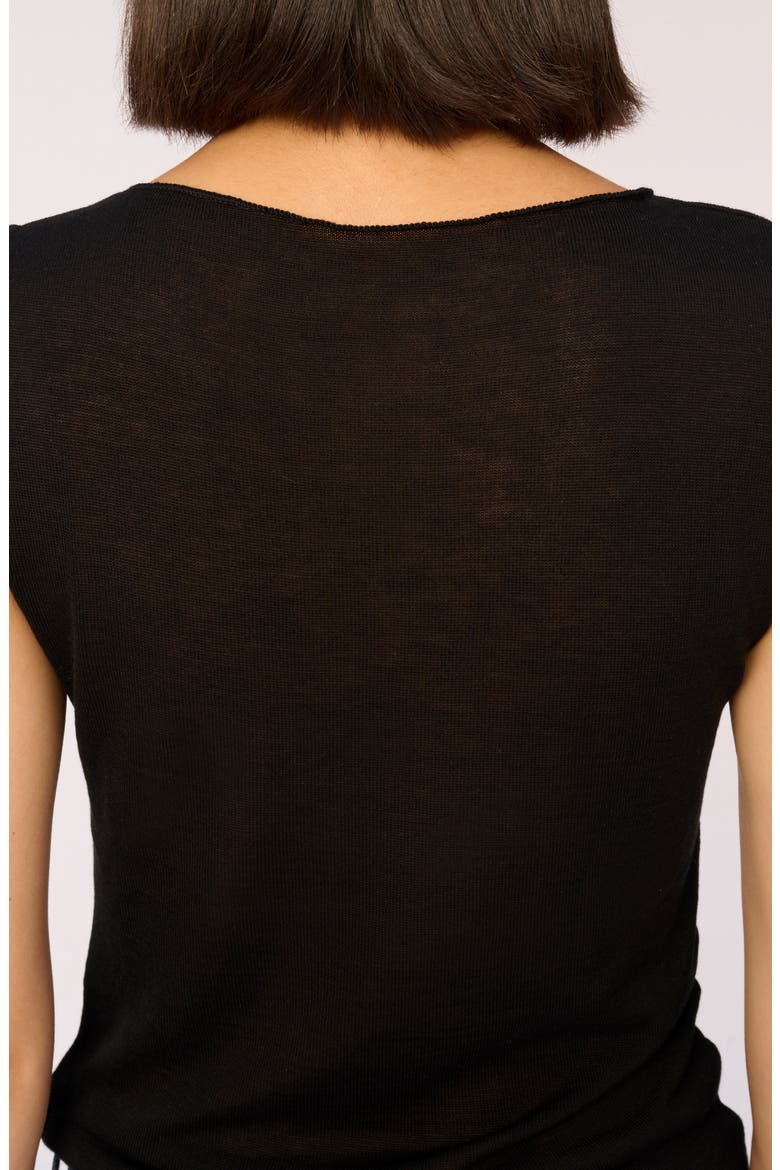 Sleeveless Knit Shell, Alternate, color, BLACK (KNIT)