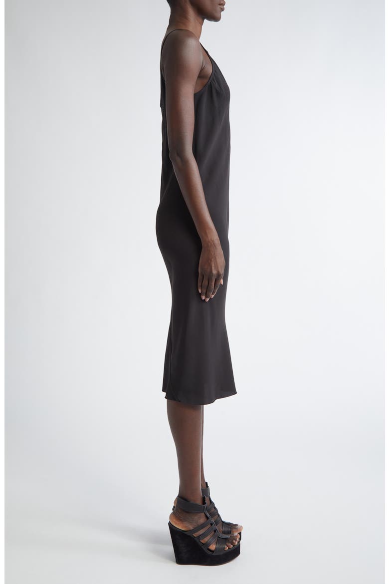 Cupro Japonette Slipdress, Alternate, color, BLACK