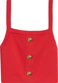 Balmain Three Button Knit Tank