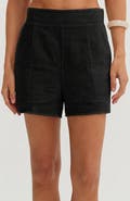 CRESCENT Easy Wear Linen Blend Shorts