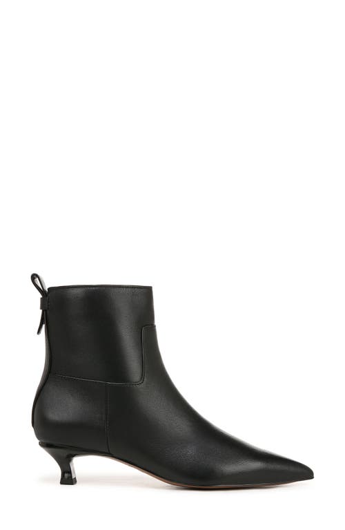 Sarto By Franco Sarto Mala Pointed Toe Kitten Heel Bootie In Black