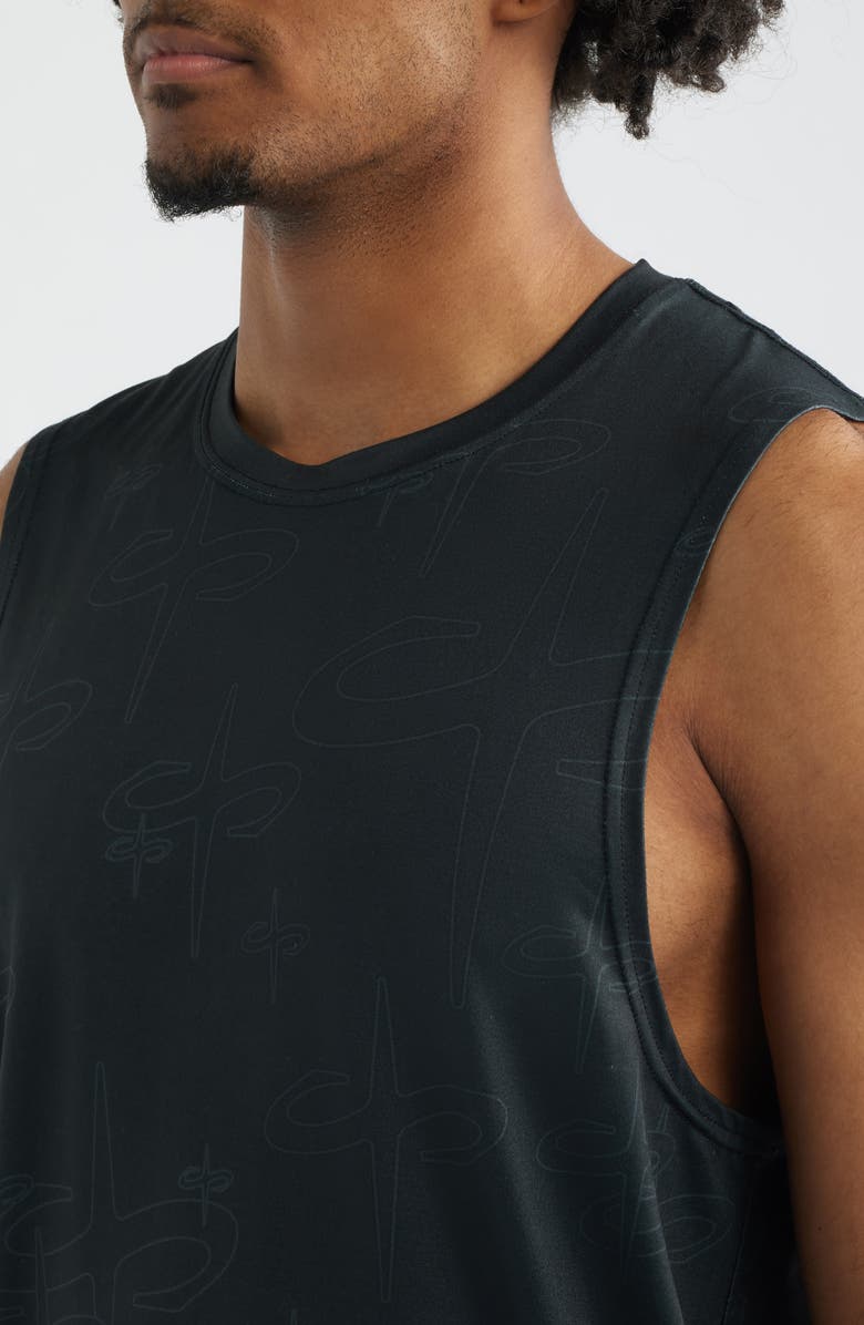 SANTO STUDIO Tempo Tech Tank, Alternate, color, Black Insignia