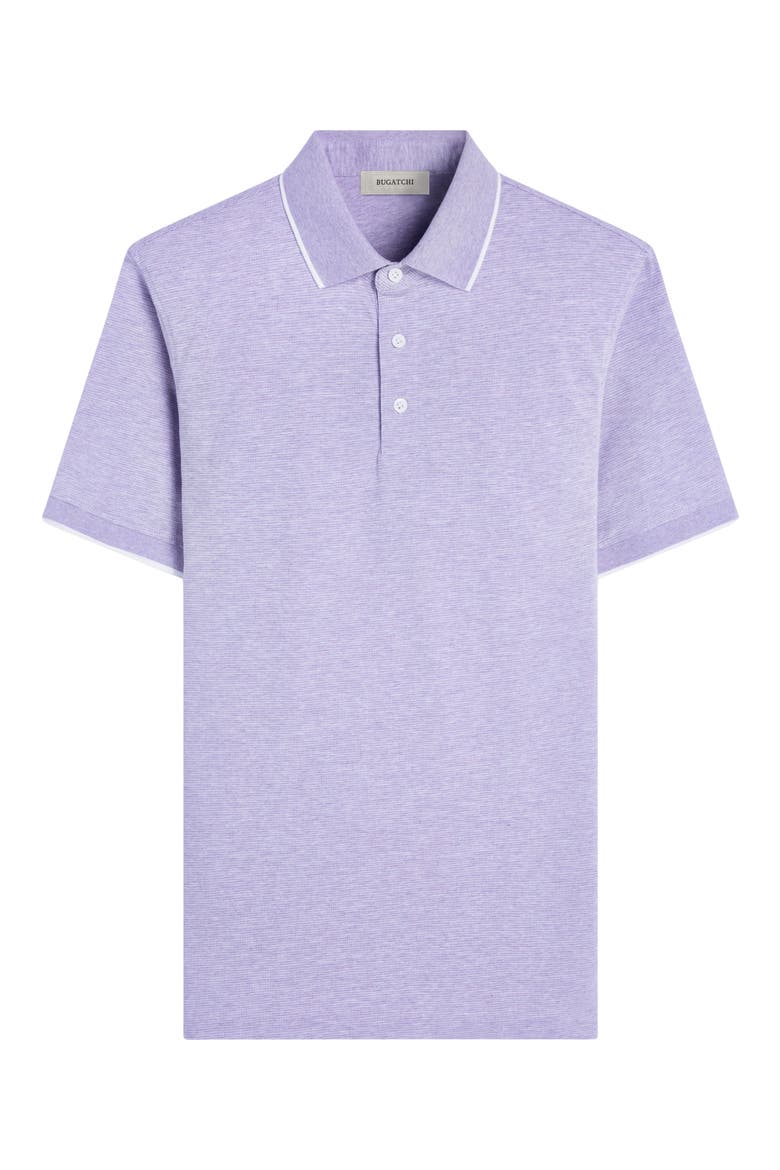 Tipped Contrast Collar Polo, Alternate, color, LILAC