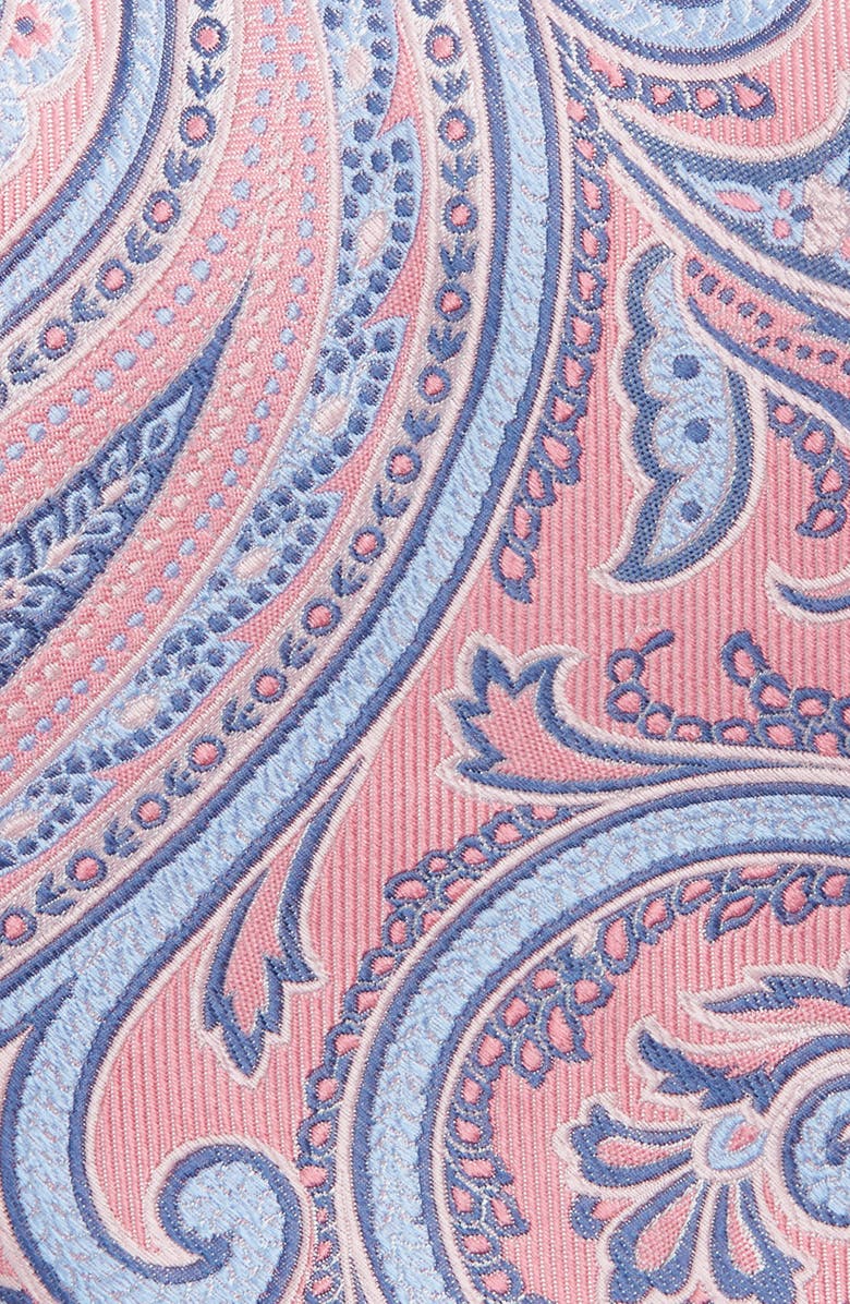 Nordstrom Paisley Silk Tie, Alternate, color, Pink