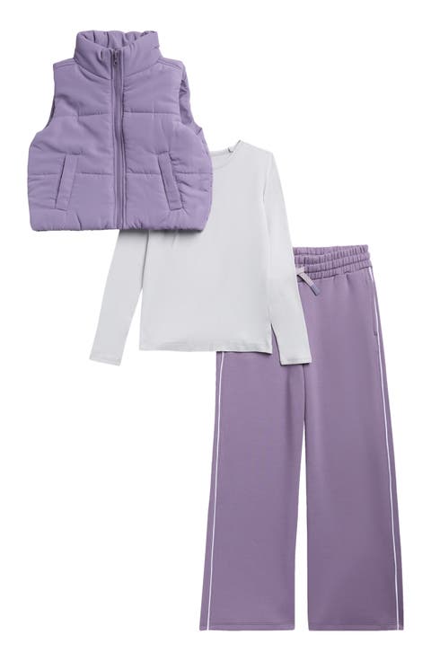 Kids' Supersoft Leighton 3-Piece Vest, Top & Pants Set