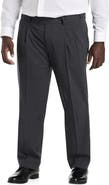 Oak Hill by DXL Big & Tall Perfect Fit Waist-relaxer Pleated Suit Pants