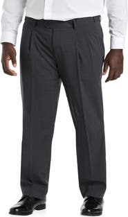 Oak Hill by DXL Big & Tall Perfect Fit Waist-relaxer Pleated Suit Pants