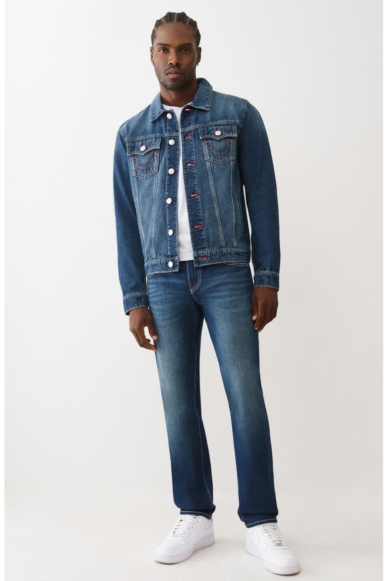 Jesse Trucker Jacket, Alternate, color, DARK FIR BALSAM WASH