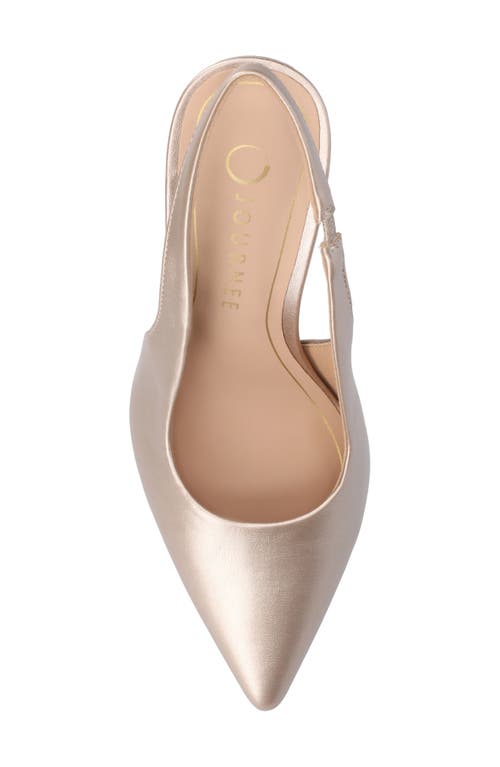Journee Collection Elenny Slingback Stiletto Pump In Champagne