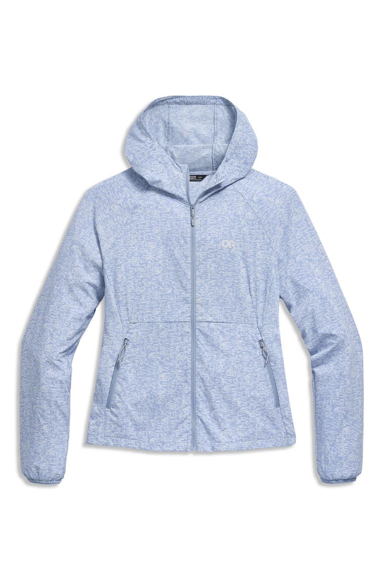 Outdoor Research Astroman Sun Full Zip Hoodie, Alternate, color, Titanium Tamarack Print