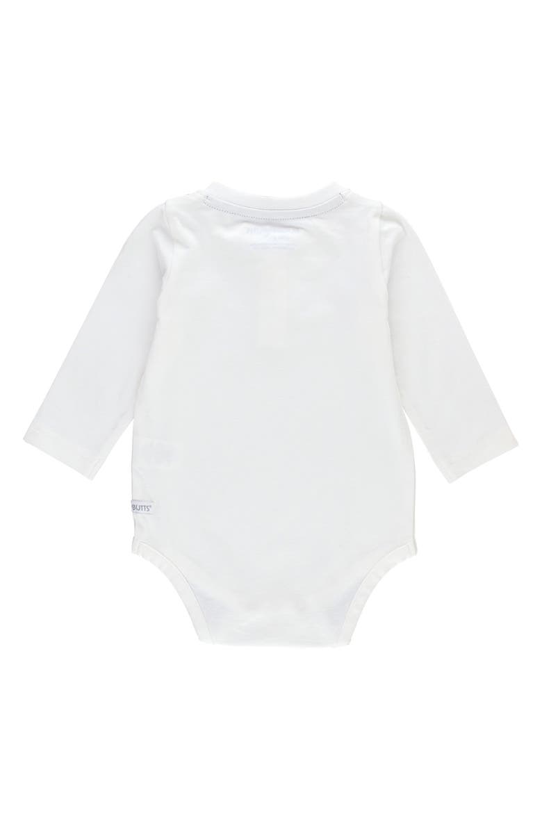 RuggedButts Stripe Romper & Henley Bodysuit Set, Alternate, color, Blue