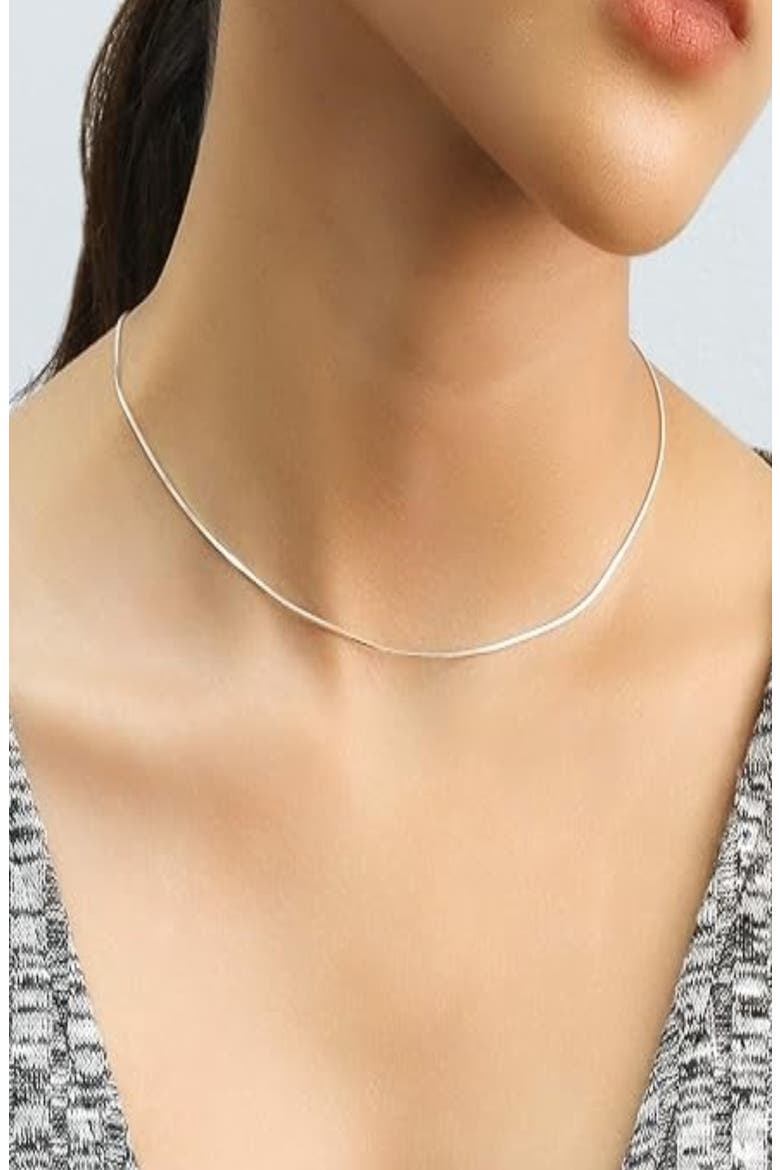Sterling Silver Snake Chain Necklace, Alternate, color, SILVER