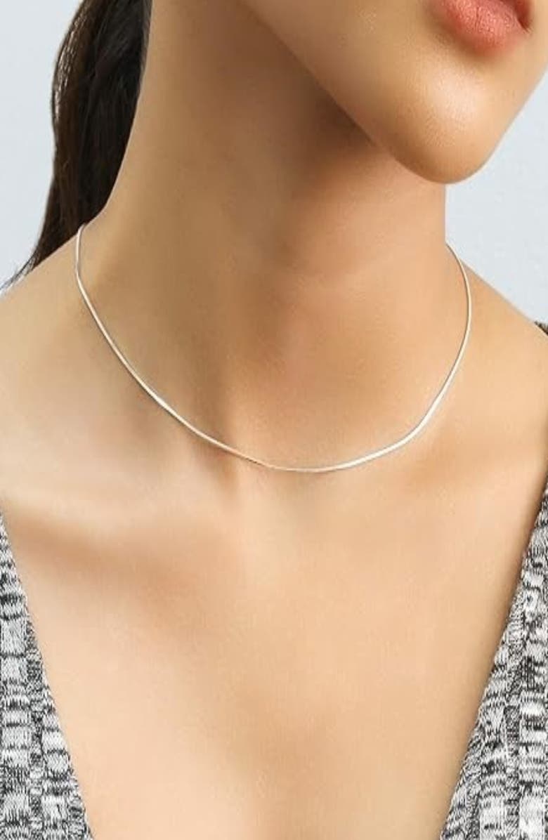 BEST SILVER Sterling Silver Snake Chain Necklace, Alternate, color, Silver