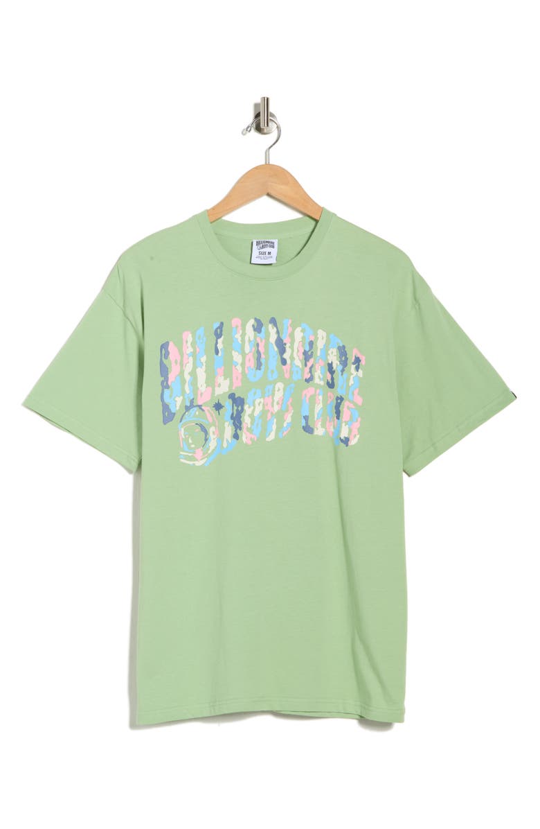 Billionaire Boys Club Curve Mix Graphic T-Shirt, Alternate, color, Forest Shade