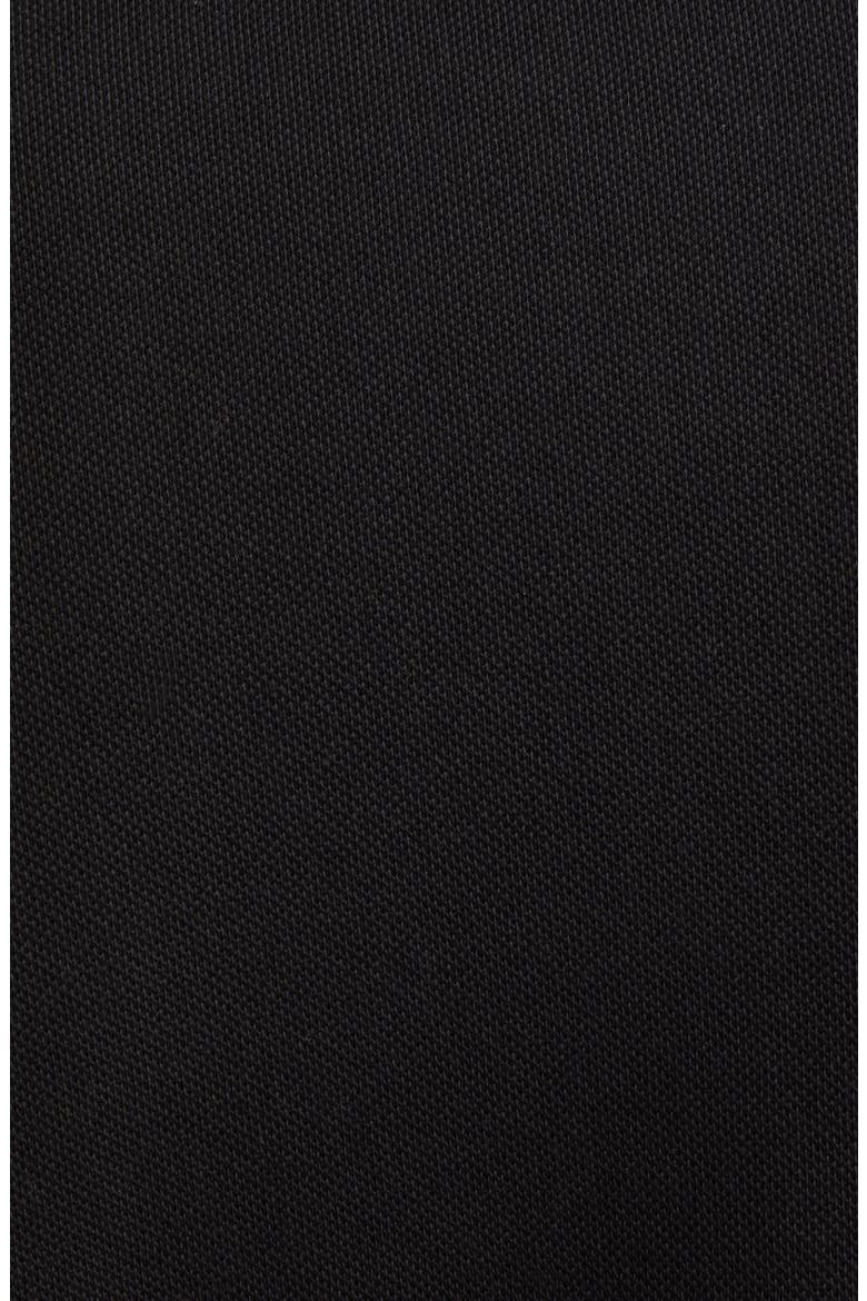 Tipped Cotton Piqué Polo, Alternate, color, BLACK