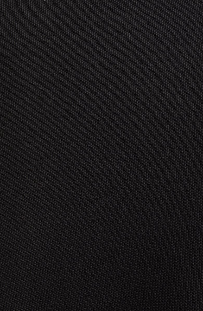 Moncler Tipped Cotton Piqué Polo, Alternate, color, Black