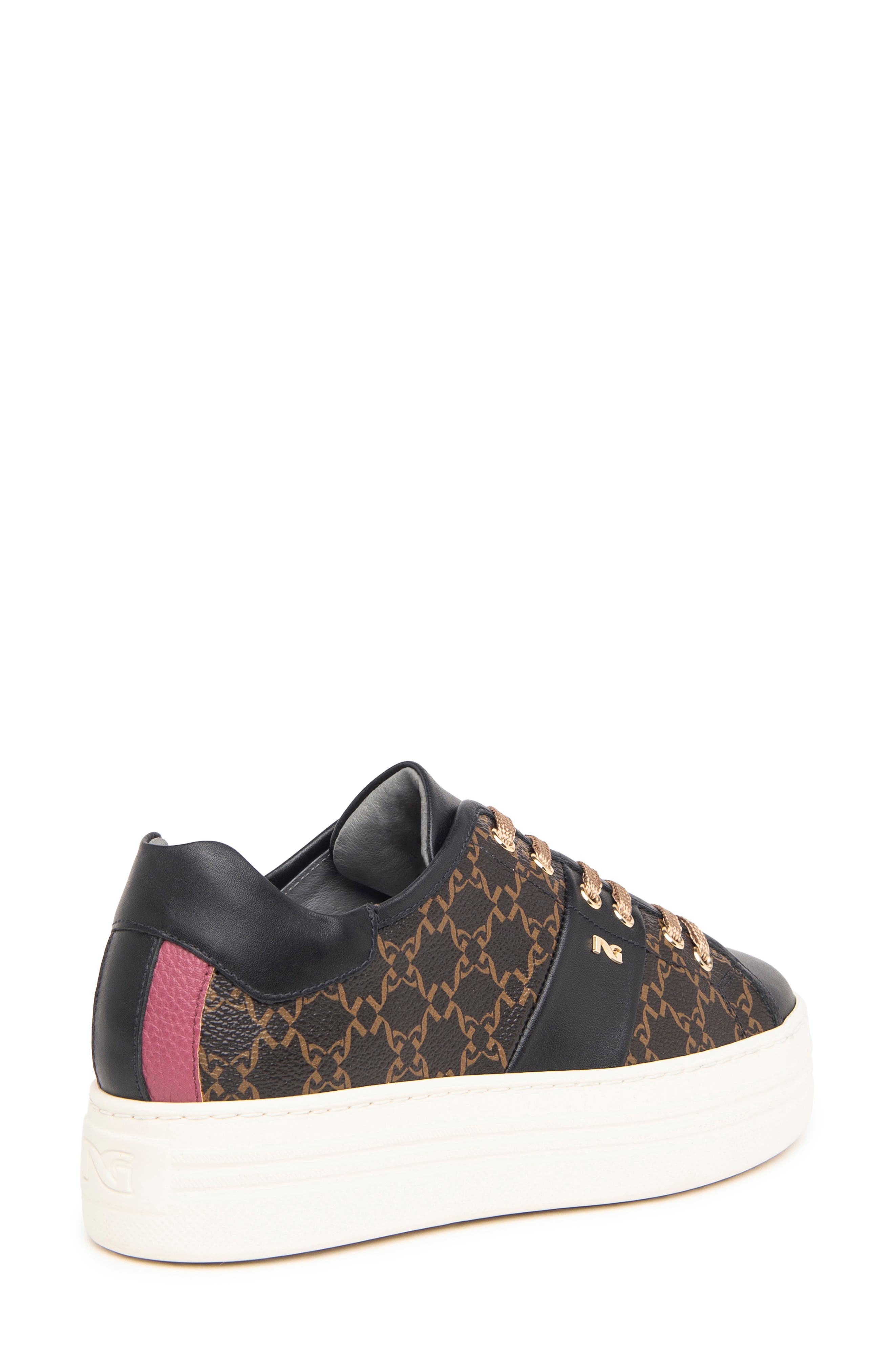 Logo Skater Platform Sneaker, Alternate, color, BLACK