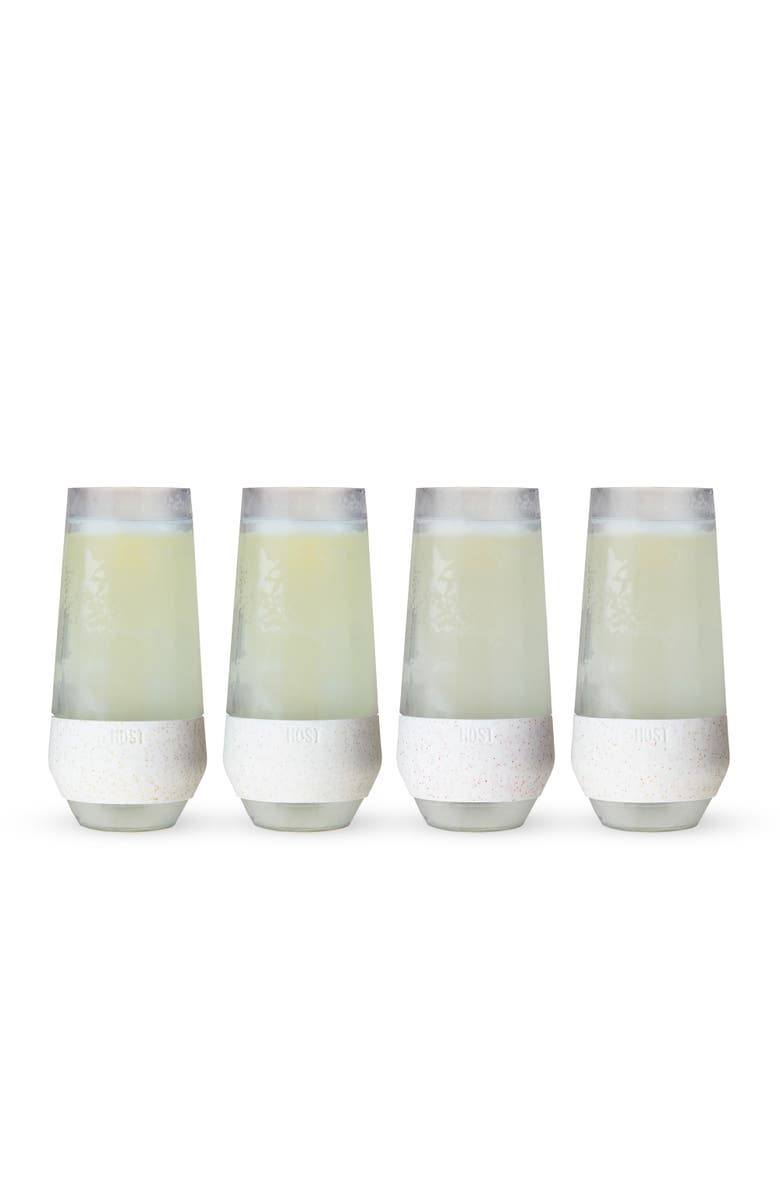 HOST Champagne FREEZE Cooling Cup Set of 4, Main, color, Glitter