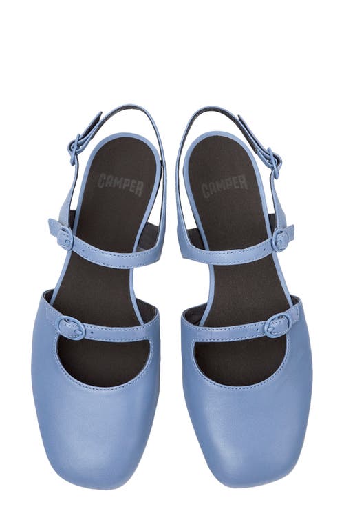 Camper Myra Ankle Strap Flat In Blue