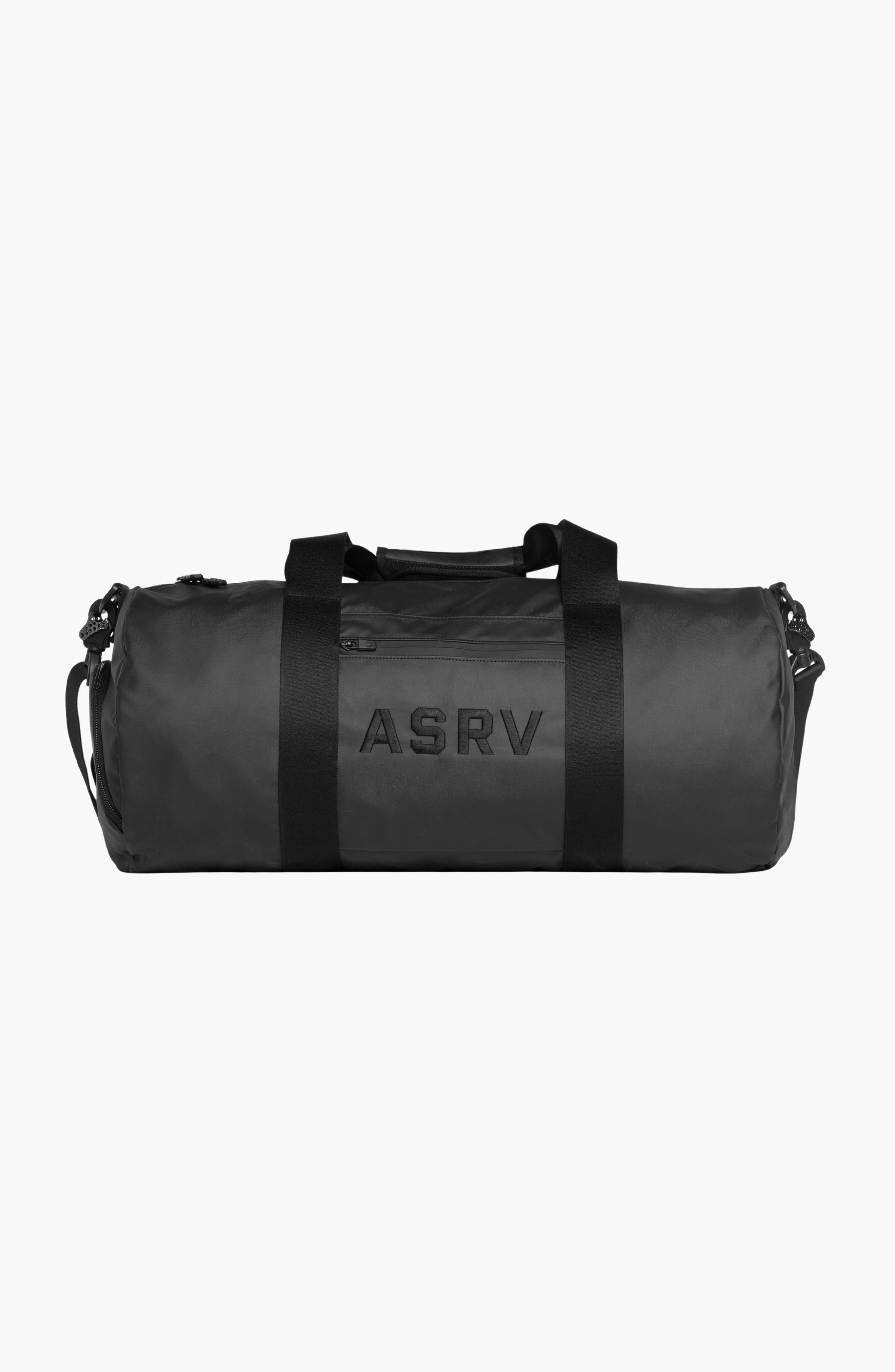 Water Resistant Barrel Duffle Bag, Alternate, color, Black