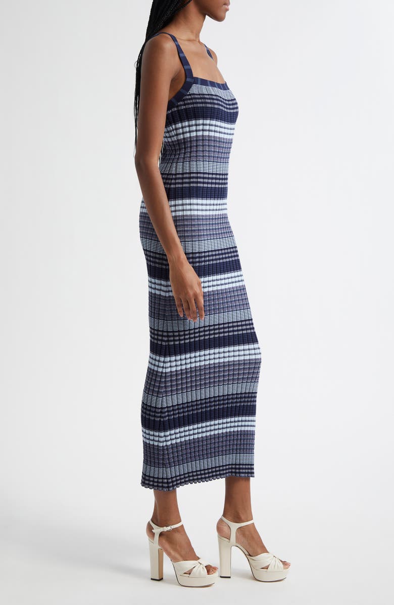 Ramy Brook Cheval Stripe Sweater Dress, Alternate, color, Navy Stripe