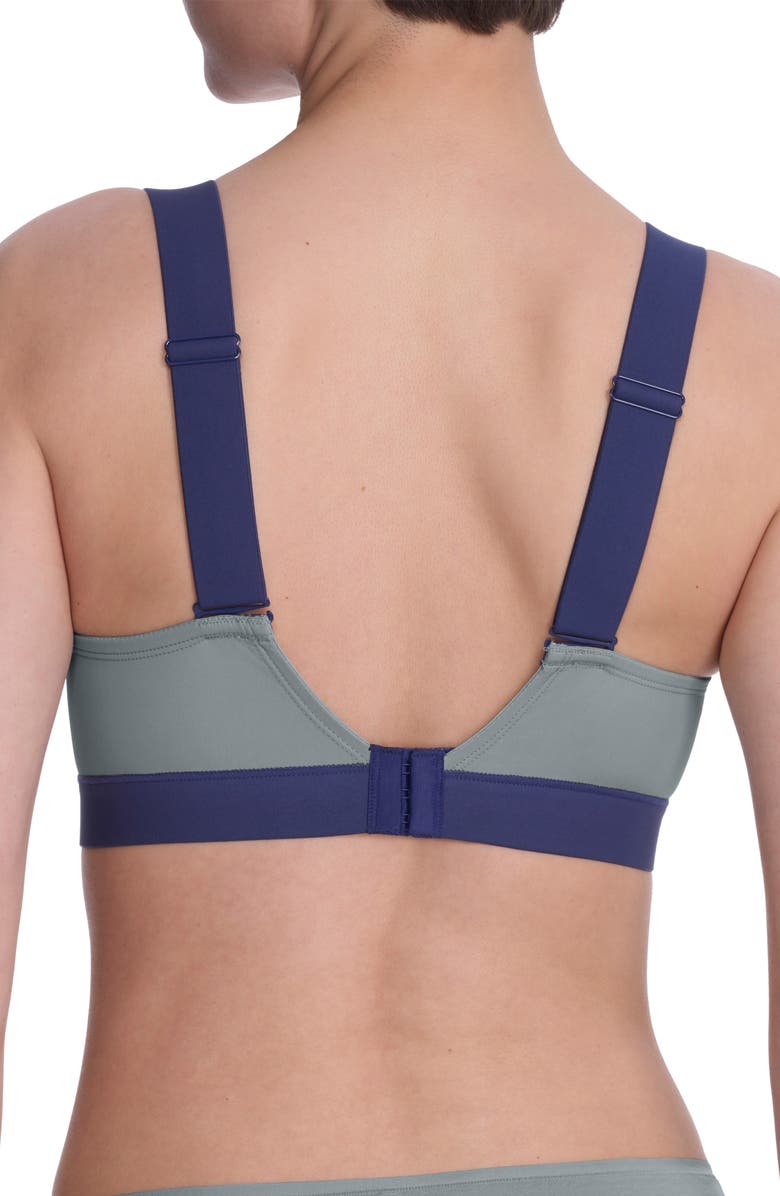 Natori Dynamic Contour Underwire Sports Bra, Alternate, color, Seaglass/ Ink