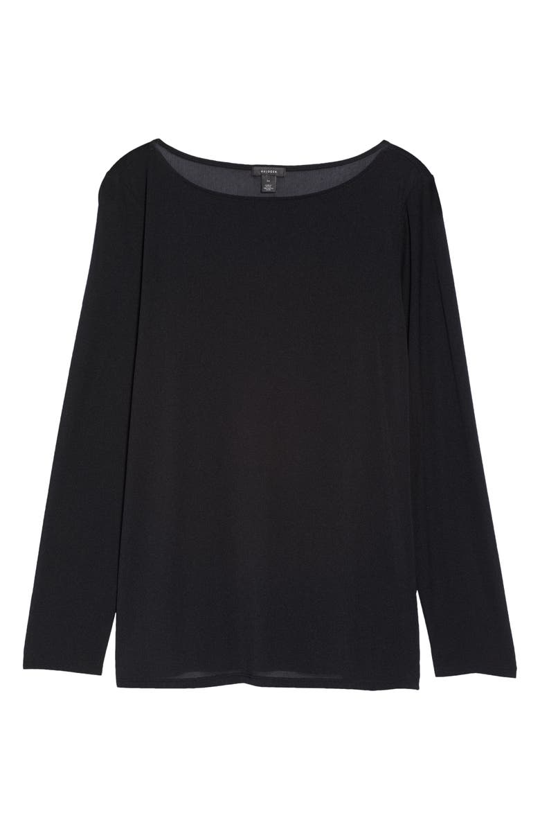 Halogen<sup>®</sup> Boat Neck Mesh Top, Alternate, color,