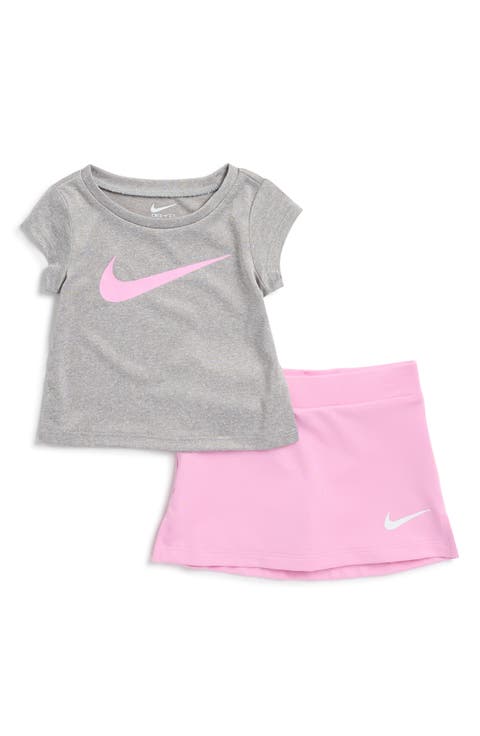 Swoosh T-Shirt & Skort Set (Baby)