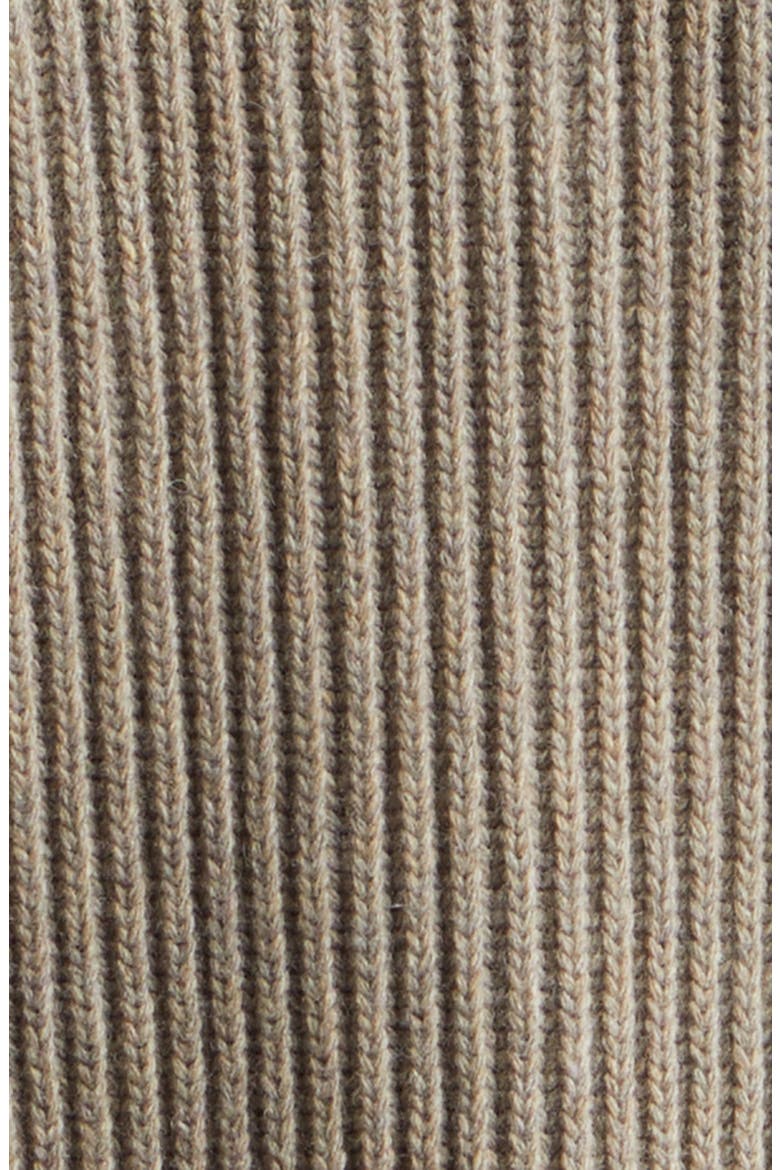 Wool Blend Rib Cardigan, Alternate, color, BEIGE MELANGE