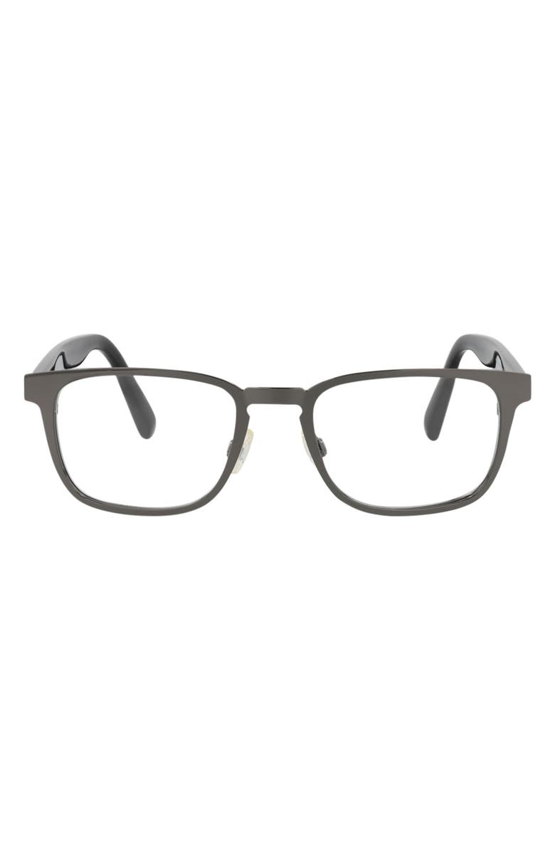 Maui Jim Core Optical 50mm Square Reading Glasses, Main, color, Gunmetal Black Transparent