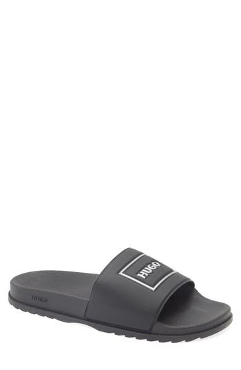 Hugo Boss Boss Match It Slide Sandal In Black
