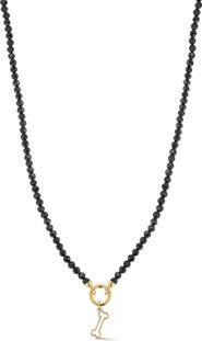 Ember Fine Jewelry 14K Gold Freshwater Pearl Bone Pendant Necklace