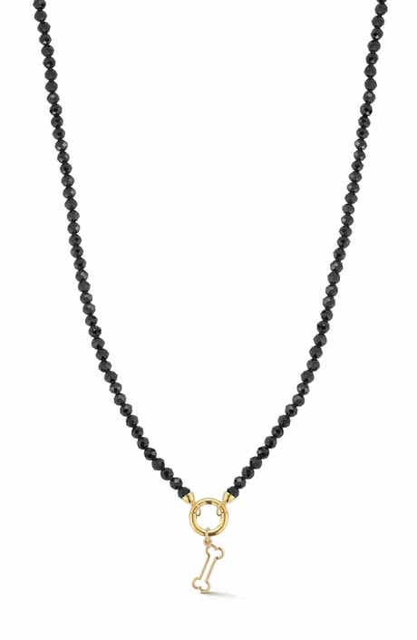 Ember Fine Jewelry 14K Gold Freshwater Pearl Bone Pendant Necklace