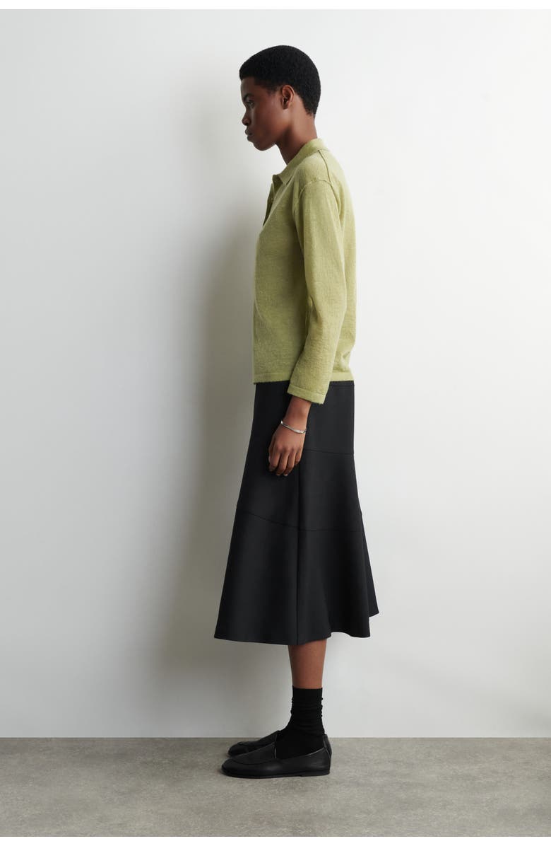 COS Knitted Mohair-Blend Shirt, Alternate, color, Green