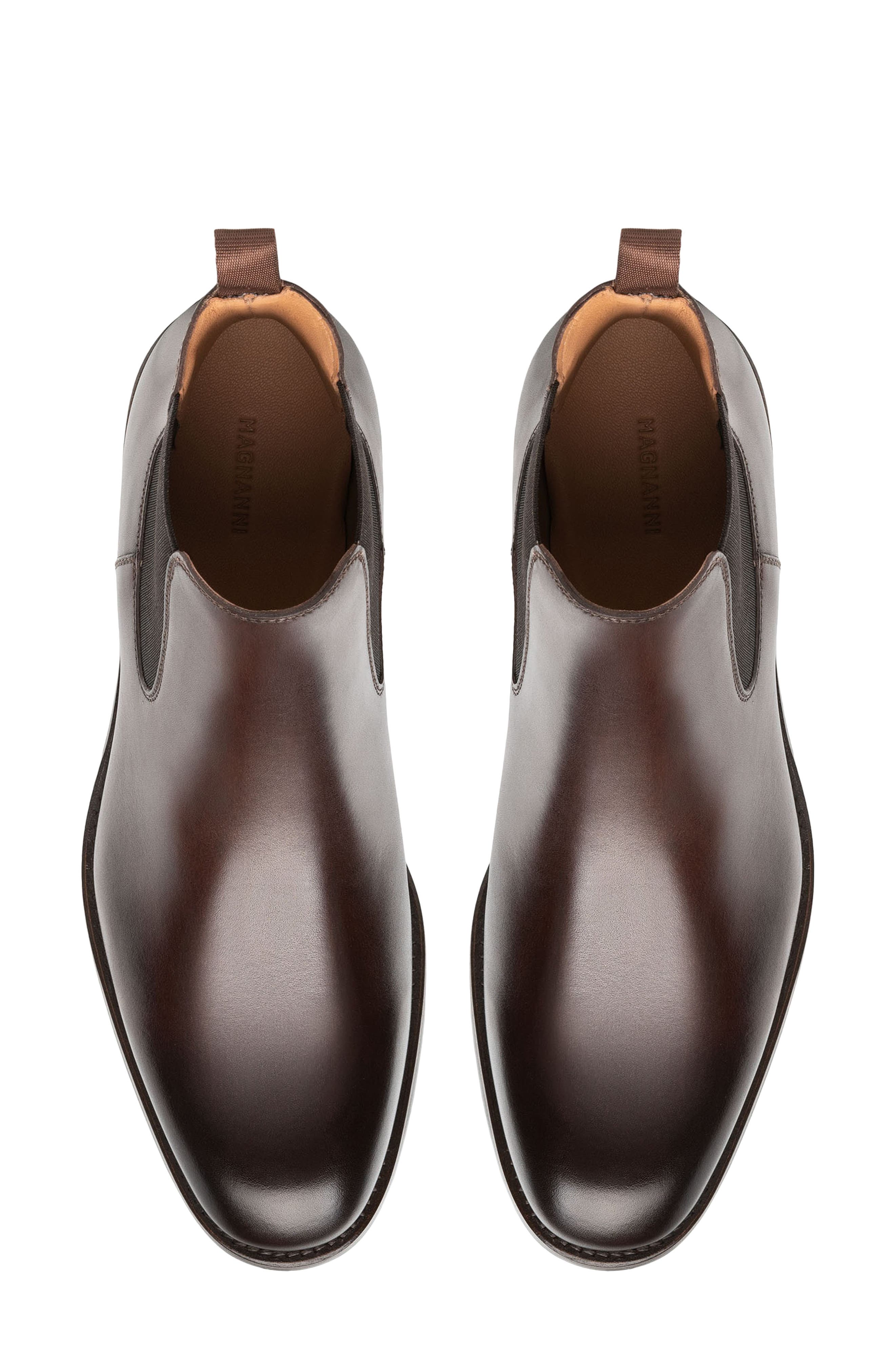 Magnanni Julia Chelsea Boot, Alternate, color, Brown
