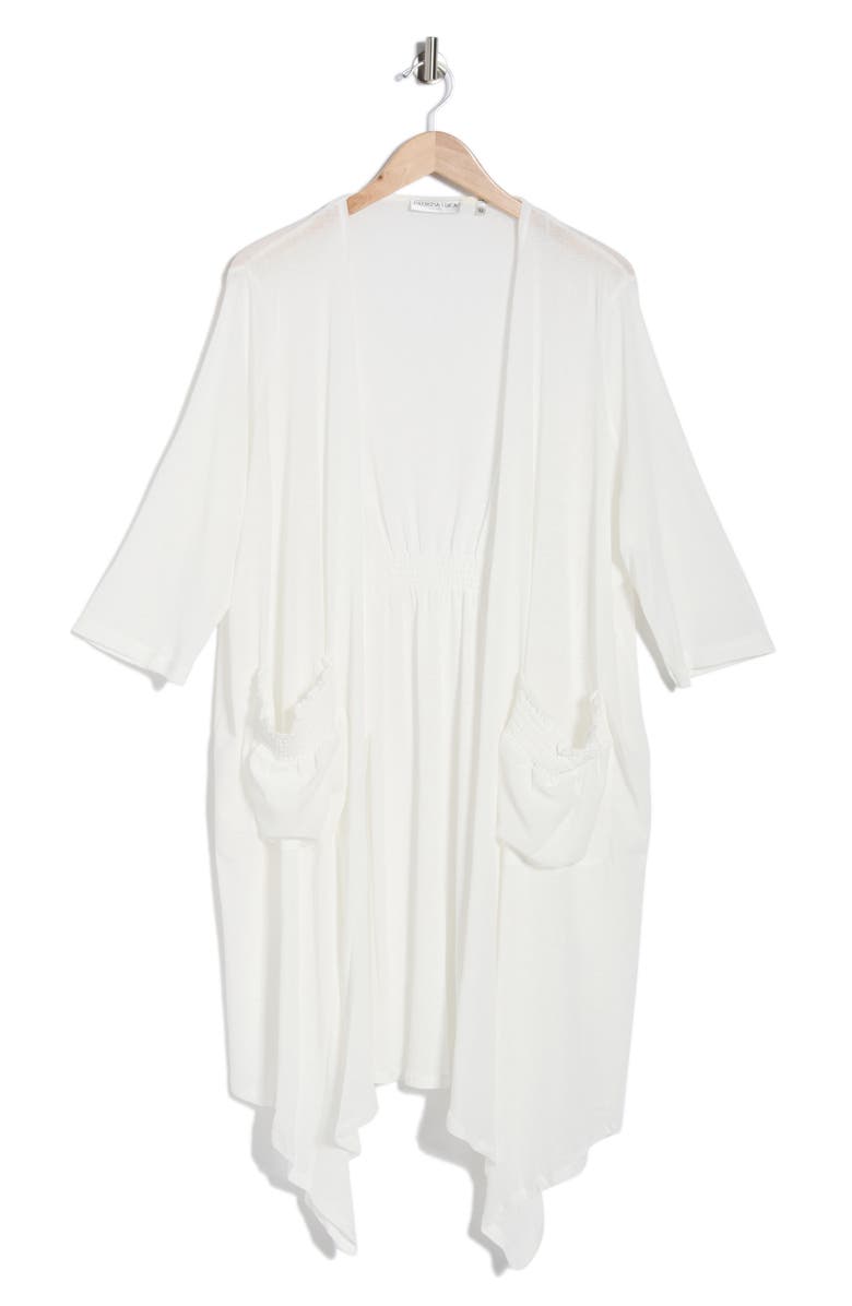 PATRIZIA LUCA Pocket Duster, Main, color, Off White