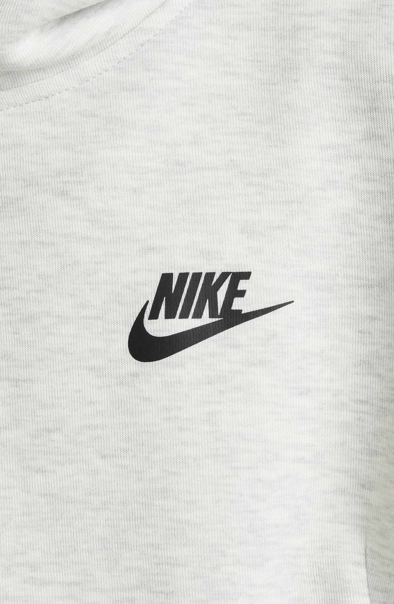 Nike Kids' Sportswear Tech Fleece Oversize Hoodie, Alternate, color, Light Grey/ Heather/ Black