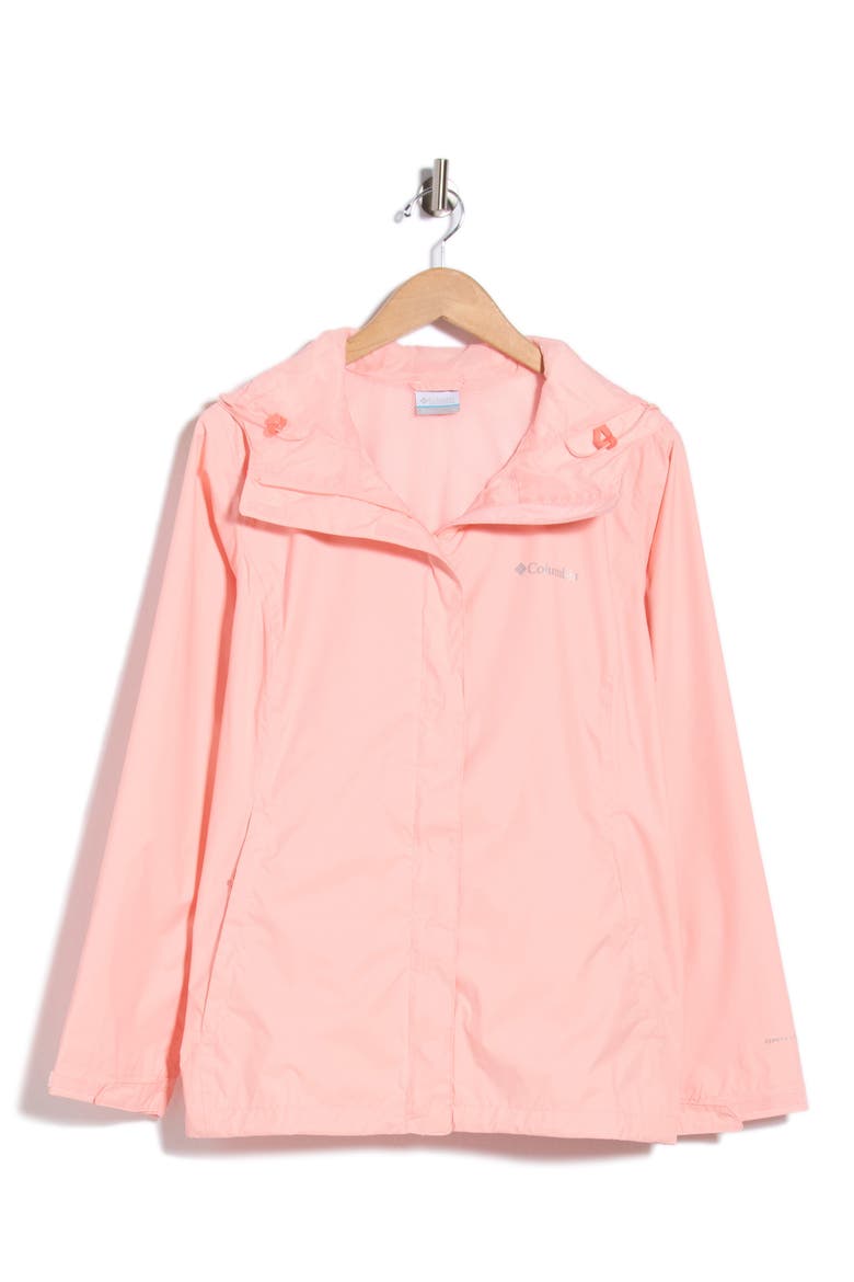 Arcadia II Rain Jacket, Main, color, PINK SAND