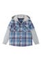 Kids' Layered Look Plaid Hoodie